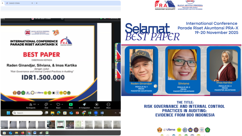 BEST PAPER International Conference Parade Riset Akuntansi PRA-X 
